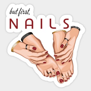 But first, Nails Sticker